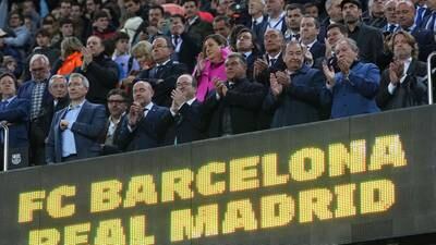 Camp Nou ovaciona a Lionel Messi durante el clásico de Copa de Rey