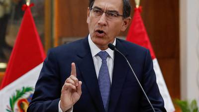 VIDEO. Presidente de Perú anuncia disolución constitucional del Congreso