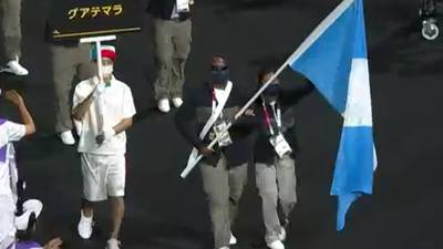 Guatemala dice presente en la ceremonia de inauguración de los Juegos Paralímpicos de Tokio