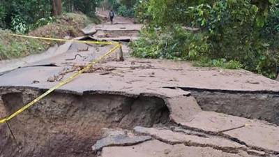 Ruta a La Unión, Zacapa, una de las más afectadas por las lluvias