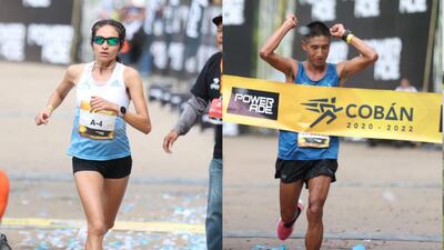 ¡Enhorabuena! Aroche y González, los mejores guatemaltecos del Medio Maratón de Cobán