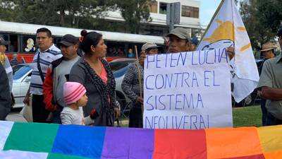 Codeca realiza movilización en rechazo a situación en Bolivia