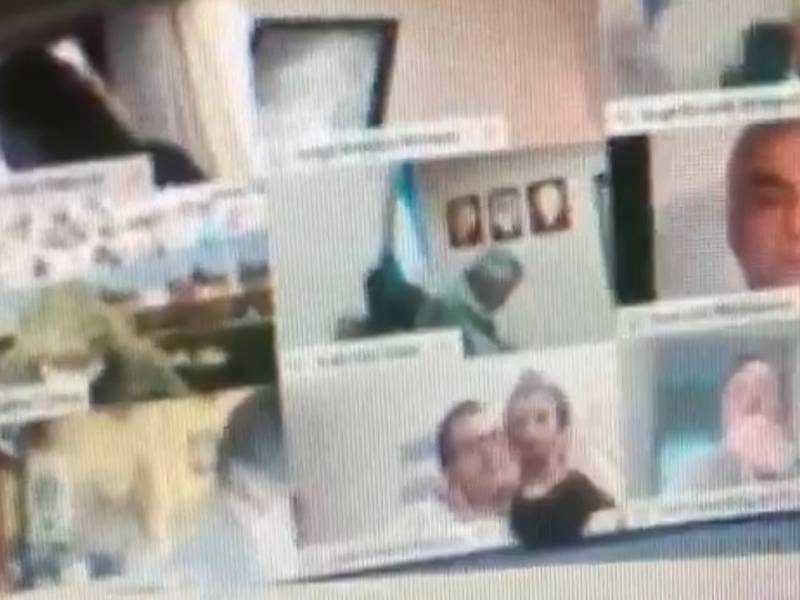 VIDEO. Diputado le besa los pechos a su pareja en plena sesión virtual