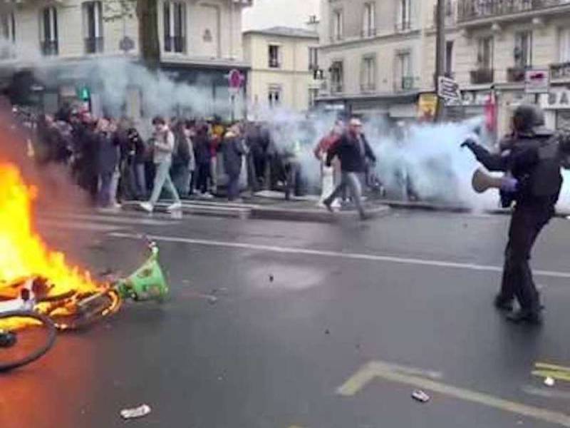 Día del Trabajo en Francia: con choques entre manifestantes y la Policía