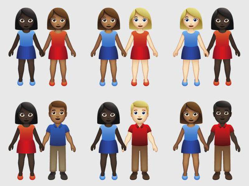 Inventores de los emojis incluyen parejas interraciales por petición de Tinder