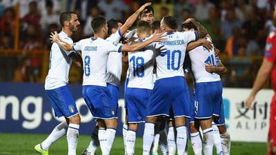 Italia gana su quinto partido consecutivo en eliminatoria a la EURO 2020 