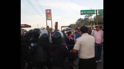 PNC desaloja a manifestantes en La Ruidosa