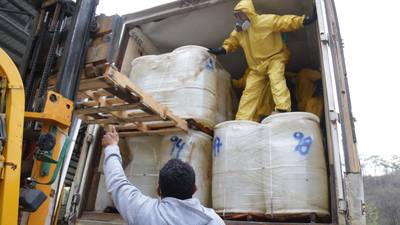 Destruyen 57 toneladas de precursores químicos para droga sintética