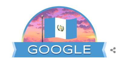 Google celebra a Guatemala con un “doodle” especial por el 15 de septiembre