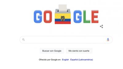 El doodle de Google sobre los comicios en Ecuador