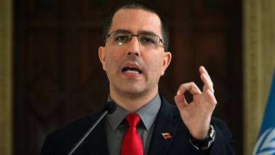 Arreaza: Venezuela quiere diálogo con EE. UU. y no guerra