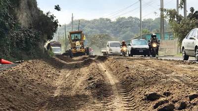 Complicación en Ciudad Quetzal por trabajos en carretera