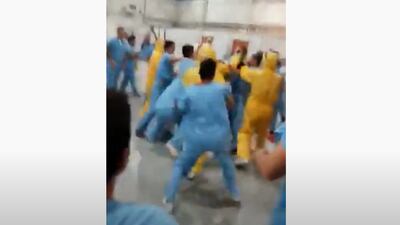 VIDEO. Pacientes de COVID-19 intentan linchar a presunto ladrón de celulares en centro de aislamiento