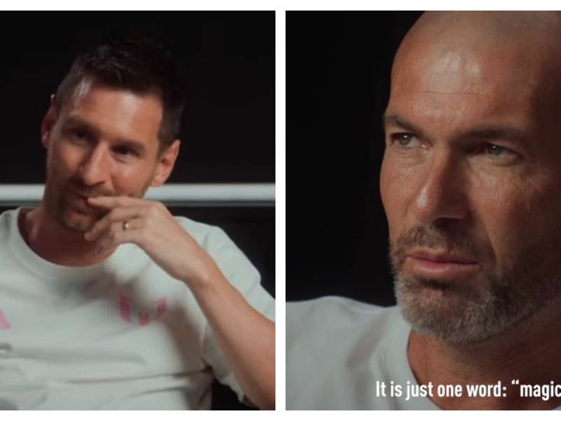 El momento más especial entre Zinedine Zidane y Lionel Messi