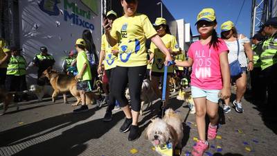 Cientos de mixqueños corrieron con sus mascotas por una “Ambucan”