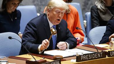 Trump vuelve a arremeter contra Irán y China ante el Consejo de Seguridad de la ONU