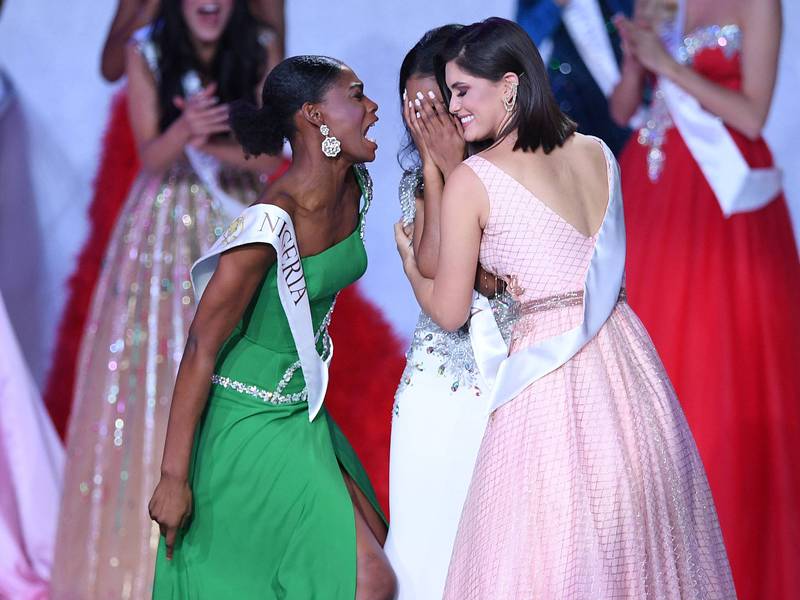 La insólita reacción de la representante de Nigeria cuando perdió la corona de Miss Mundo 2019
