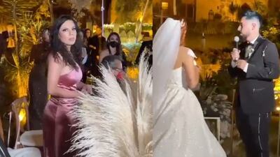 Al borde del llanto, Lizbeth Rodríguez interrumpe boda de influencer para ponerlo en evidencia