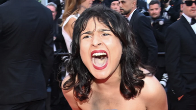 Activista irrumpió en la alfombra roja del Festival de Cannes