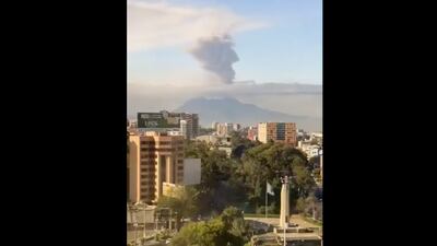 Video muestra impresionante erupción del volcán de Pacaya y desplazamiento de ceniza