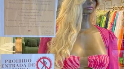 Tienda de ropa femenina prohíbe entrada a hombres y genera polémica