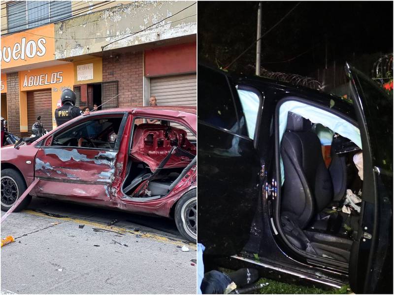 Cinco heridos y un fallecido es el saldo de dos accidentes en la capital