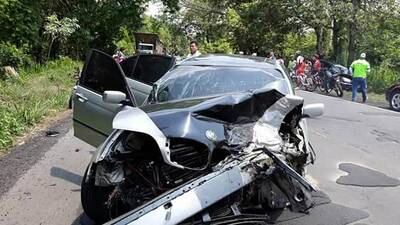 Automovilista atropella a ciclista Prudencio Saban
