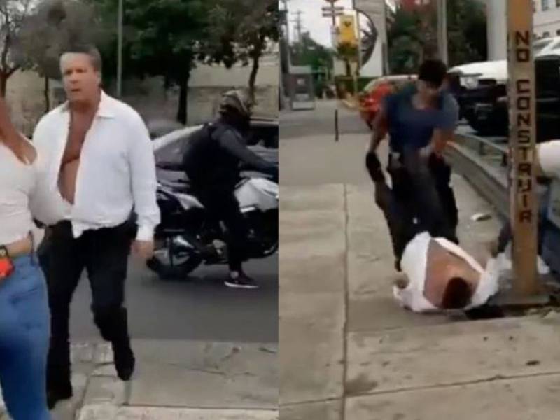 Alfredo Adame pelea a golpes con una pareja en la calle