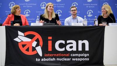 Campaña Internacional para Abolir las Armas Nucleares recibe el Nobel de la Paz