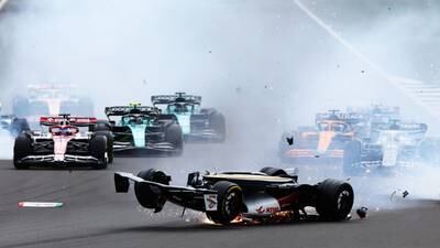 VIDEO. Violento accidente en el Gran Premio de Gran Bretaña