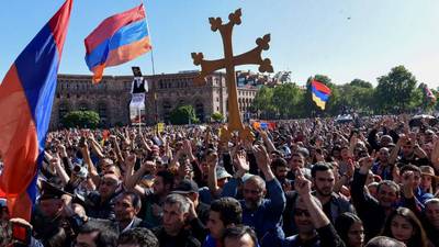 FOTOS. Siguen las protestas en Armenia, con Rusia como mediador
