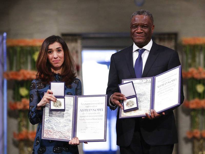 Ganadores del Nobel de la Paz piden poner fin a la violencia sexual