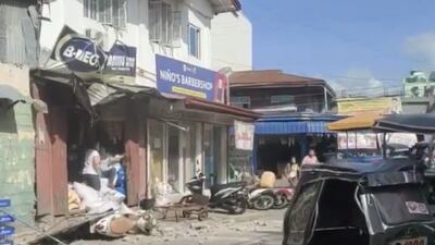 VIDEOS: Captan el momento del terremoto que dejó 5 muertos en Filipinas