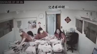 VIDEO. ¡Mujeres valientes! Así protegieron las enfermeras a los recién nacidos en un hospital de Taiwán