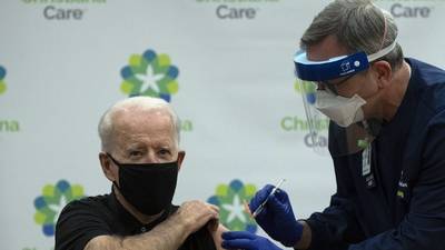 Biden recibe la segunda dosis de la vacuna contra el Covid-19