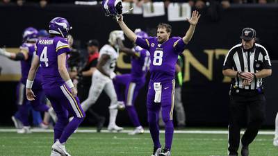 Vikings vencen a Saints por un comodín de la Nacional en la NFL