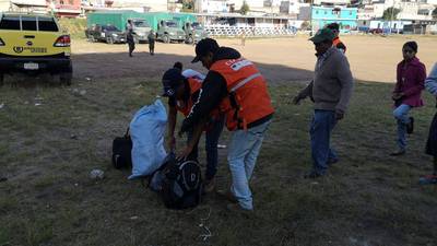 Trasladan a albergue a familias damnificadas de Ciudad Peronia