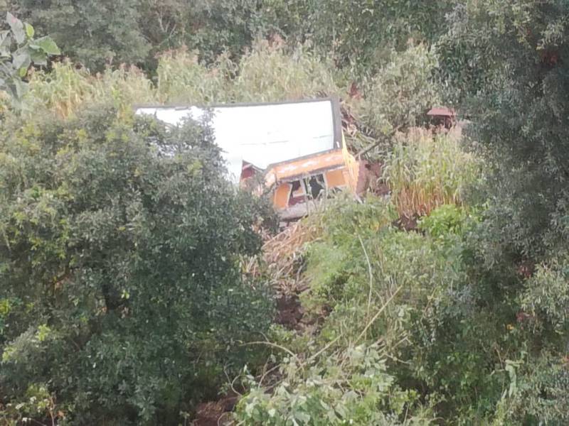 Impactantes imágenes de casa destruída tras deslizamiento de tierra en Quiché