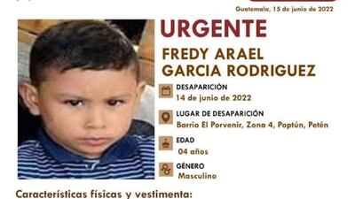 Localizan a menor desaparecido en Poptún, Petén, cuya madre murió en el hospital