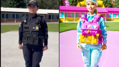 La fiebre de Barbie llega a la Policía Nacional Civil