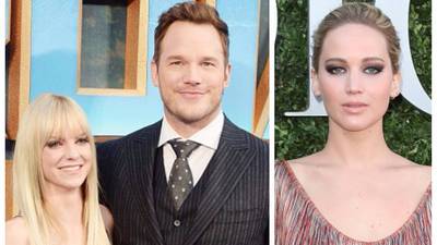 Acusan a Jennifer Lawrence de ser la culpable del divorcio entre Chris Pratt y Anna Faris