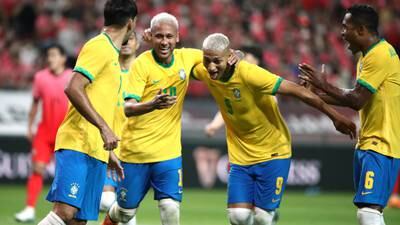 Brasil golea en partido de preparación para Catar 2022