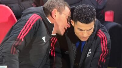 VIDEO. La bronca de Cristiano Ronaldo al ser sustituido en el United