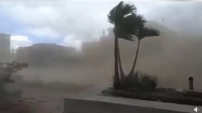 VIDEO. Fuertes vientos azotaron el parque de Villa Nueva