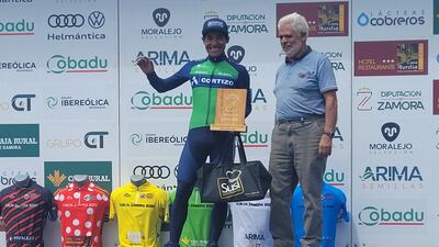 El ciclista guatemalteco Sergio Chumil es nuevo líder de Vuelta a Zamora 2023