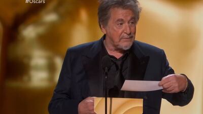 VIDEO. Al Pacino da el último premio de la noche, el más importante, en menos de 3 minutos