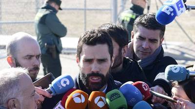 Presidente del Parlament visita a líderes independentistas presos en Madrid