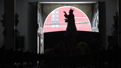A pesar de la pandemia, la Virgen de la Asunción sigue siendo venerada