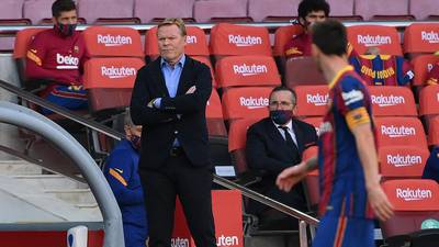Ronald Koeman: "Llevamos cinco jornadas y solo ha entrado el VAR contra el Barça"