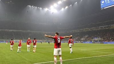 Olivier Giroud se viste de héroe y le da el triunfo al Milan ante el Inter